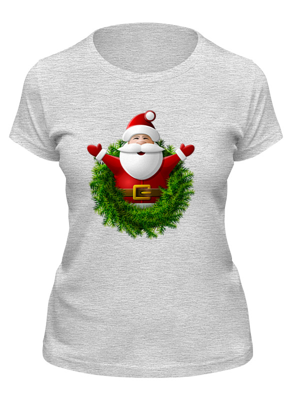 рождественская футболка для отпуска с санта клаусом Printio Футболка классическая Санта