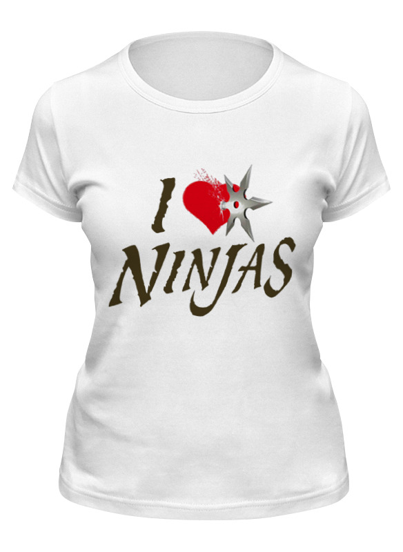 Printio Футболка классическая I love ninjas printio сумка i love ninjas