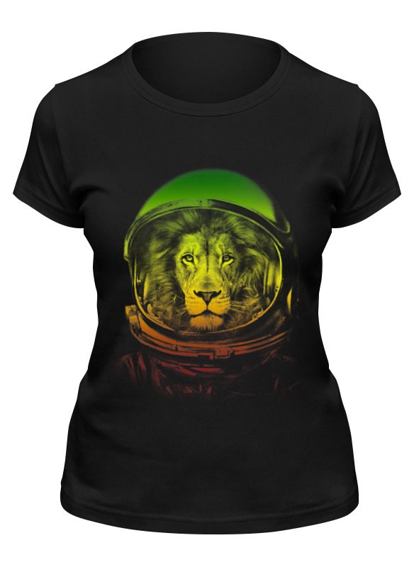 Printio Футболка классическая Лев космонавт