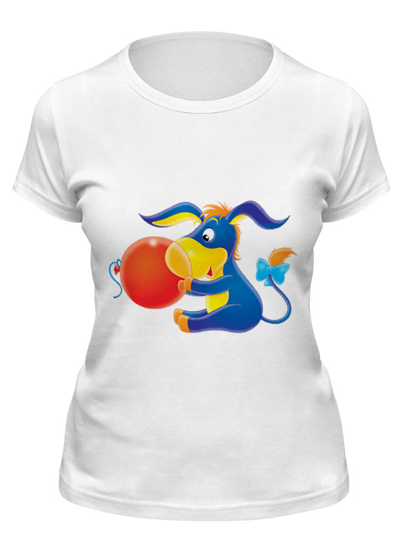Printio Футболка классическая Ослик иа детская футболка синий слон с воздушным шариком 104 белый