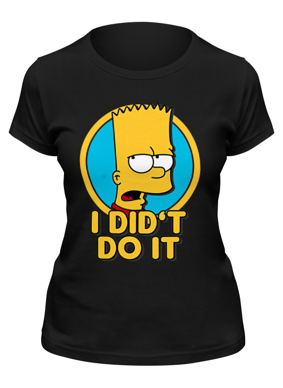 Printio Футболка классическая Барт симпсон. я этого не делал printio футболка с полной запечаткой мужская барт симпсон я этого не делал