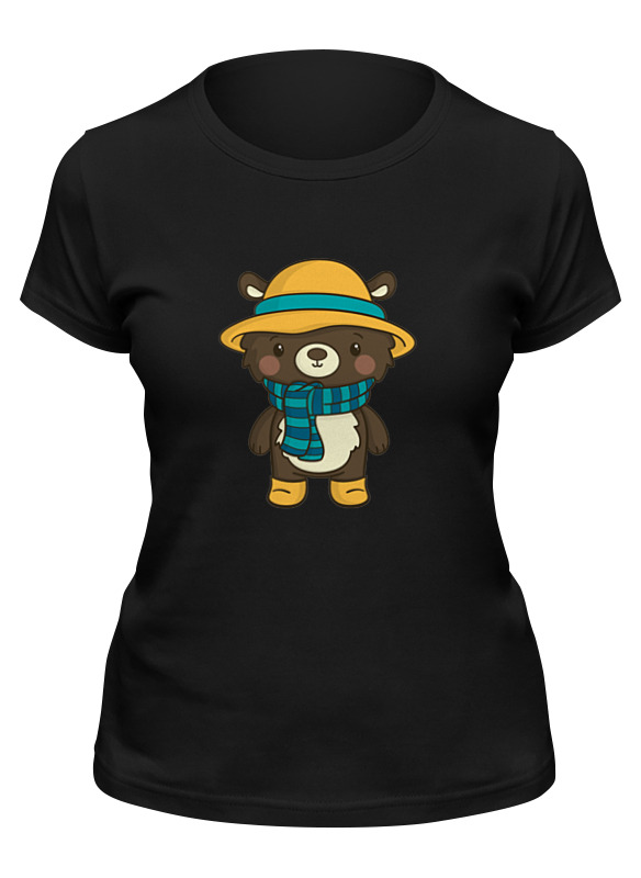 Printio Футболка классическая Тедди в шляпке printio футболка с полной запечаткой женская тедди в шляпке