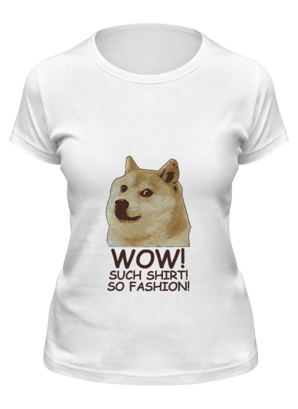 Printio Футболка классическая Doge wow such shirt so fashion printio свитшот унисекс хлопковый doge wow such shirt so fashion