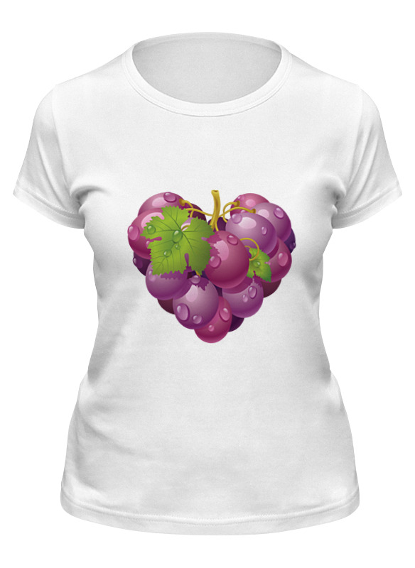 printio лонгслив виноградная лоза виноград сердце фрукт Printio Футболка классическая Виноградная лоза. виноград.сердце. фрукт.