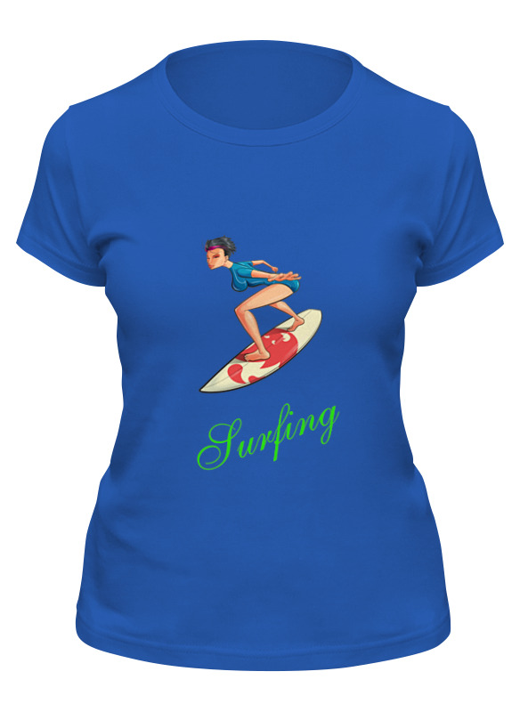 Printio Футболка классическая Surfing мужская футболка котёнок на волне m синий