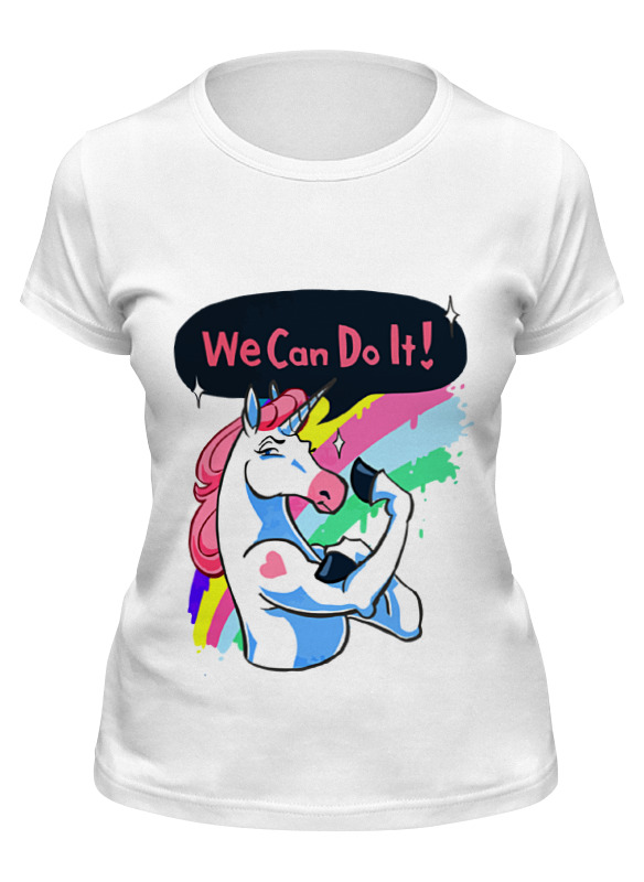 Printio Футболка классическая We can do it! (unicorn) printio свитшот унисекс хлопковый we can do it unicorn