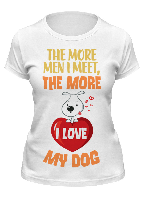 Printio Футболка классическая Я люблю свою собаку printio футболка с полной запечаткой женская я люблю свою собаку