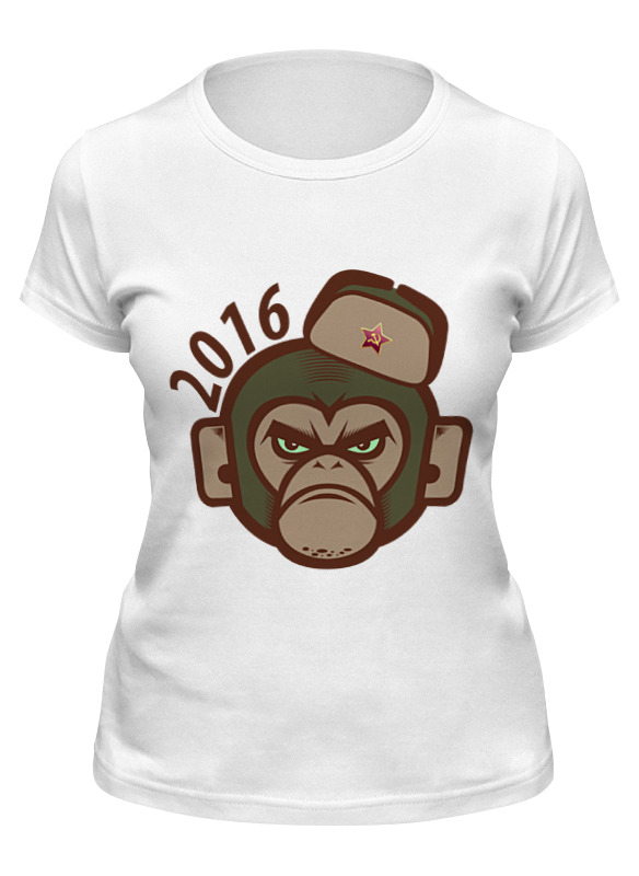 Printio Футболка классическая Обезьяна - символ нового 2016 года. printio футболка классическая обезьяна символ нового 2016 года