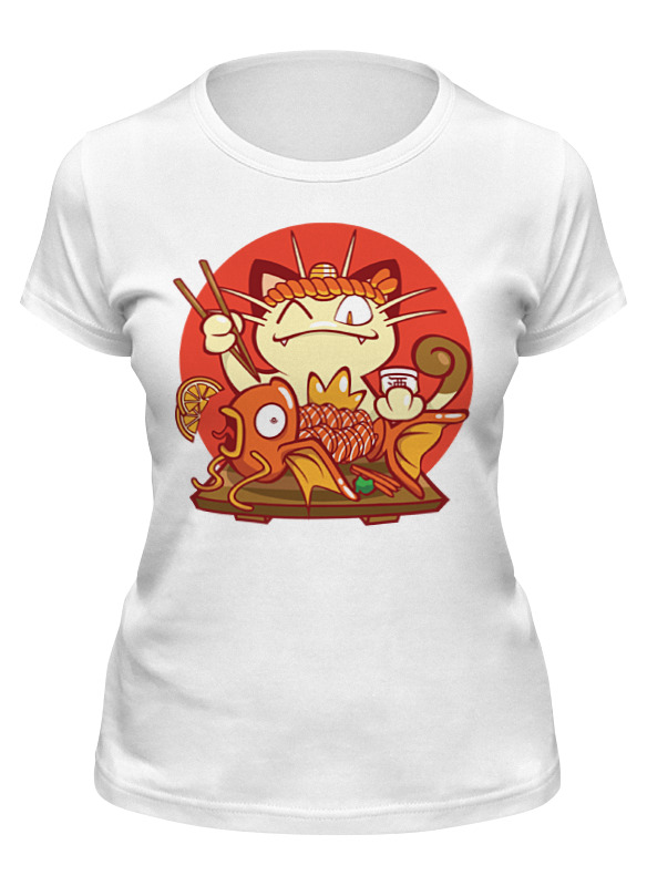 printio футболка классическая футболка золотая рыбка Printio Футболка классическая Кот и золотая рыбка