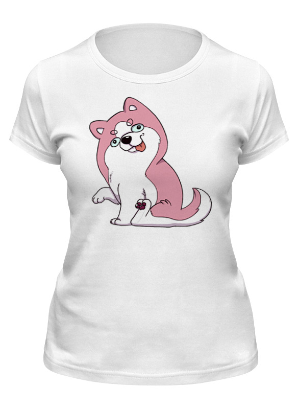 Printio Футболка классическая Розовый хаски мужская футболка пес бульдог l белый