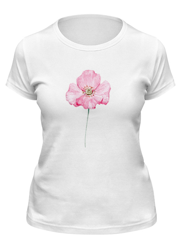 Printio Футболка классическая Pink flower женская футболка с коротким рукавом белый