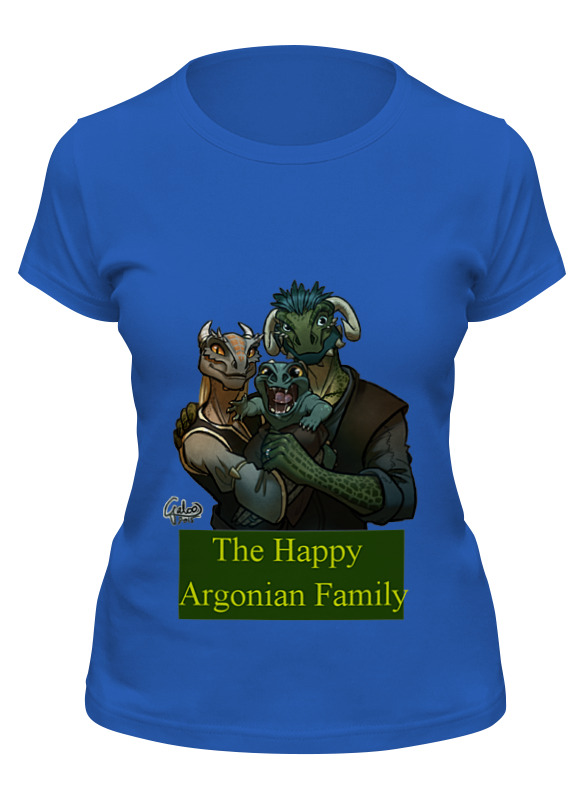 Printio Футболка классическая The happy argonian family printio футболка wearcraft premium the happy argonian family