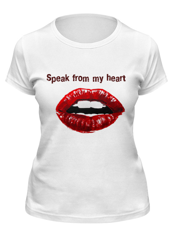 Printio Футболка классическая Speak from my heart printio футболка wearcraft premium speak from my heart