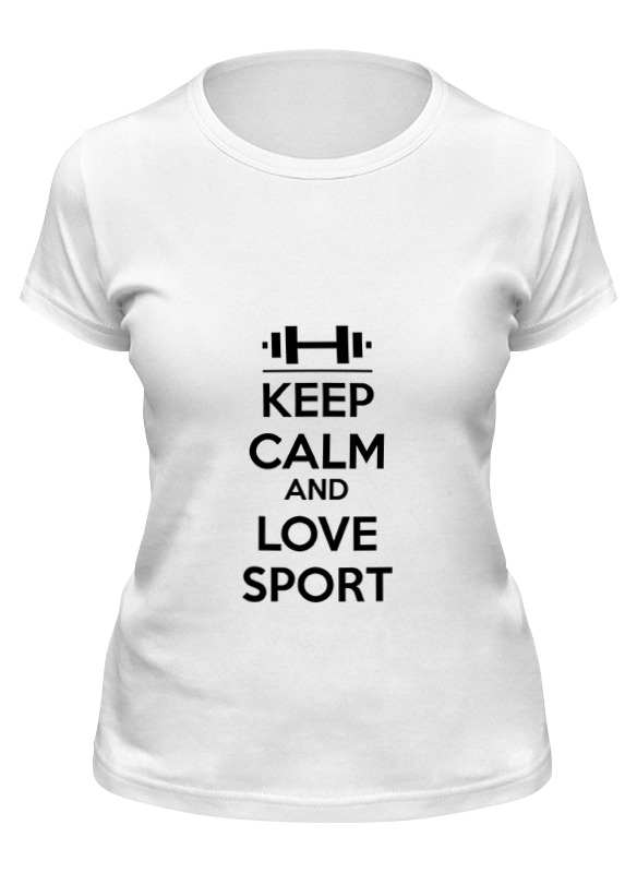 Printio Футболка классическая Keep calm and love sport printio сумка keep calm and love sport