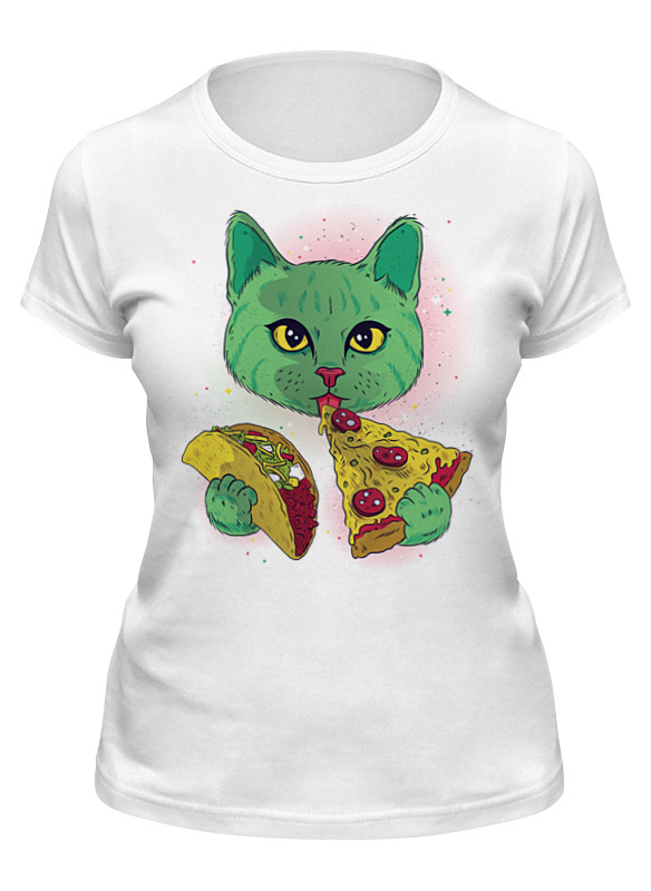 Printio Футболка классическая Кот любитель пиццы мужская футболка котогороскоп кот лев s зеленый