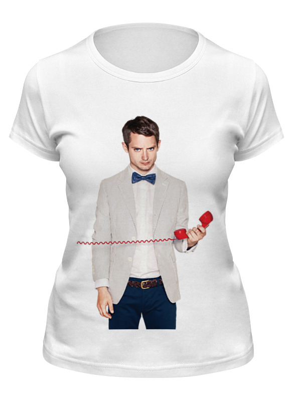 printio футболка wearcraft premium фродо властелин колец Printio Футболка классическая Elijah wood with red phone