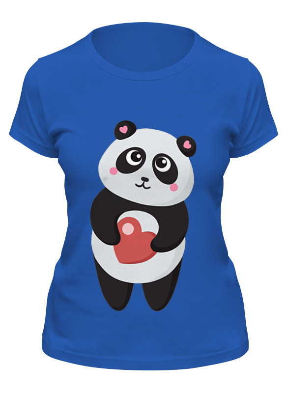 Printio Футболка классическая Панда с сердечком printio футболка классическая милая панда