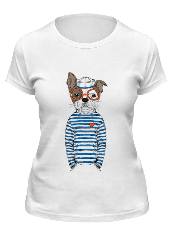 Printio Футболка классическая Бульдожка морячек мужская футболка собака бульдог xl белый