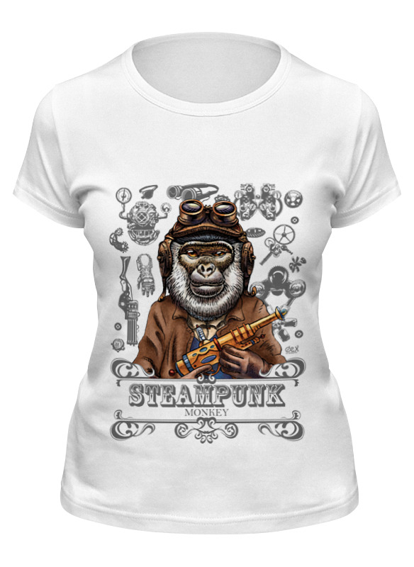 Printio Футболка классическая Steampunk monkey printio сумка steampunk monkey