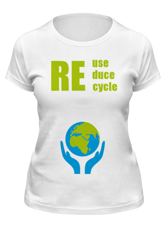 Printio Футболка классическая Reuse, reduce, recycle мужская футболка любовь планета земля 2xl темно синий