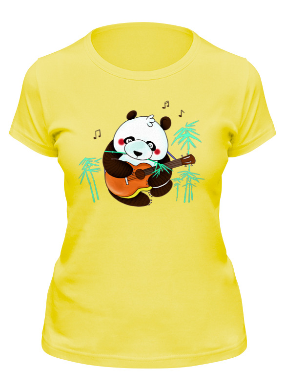 Printio Футболка классическая Панда с гитарой