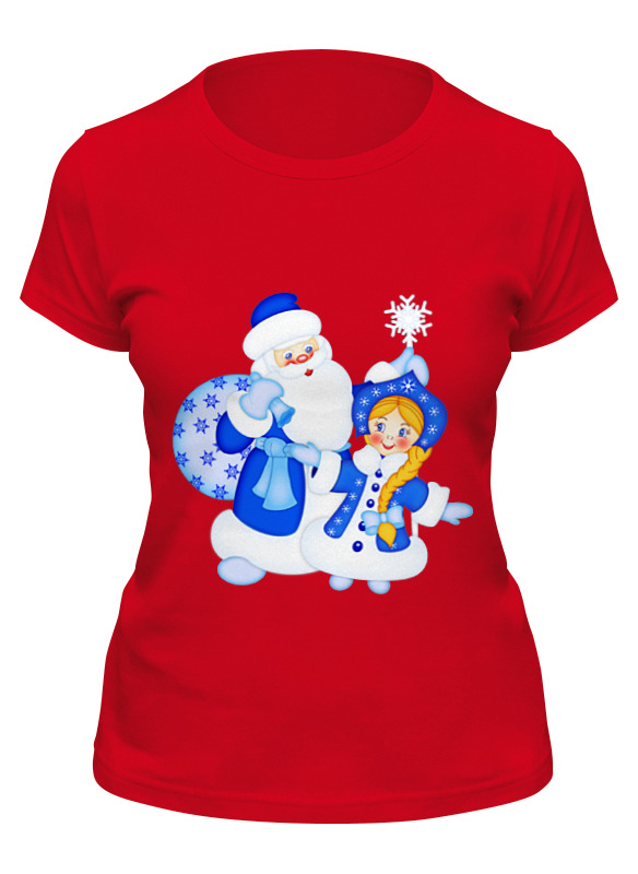Printio Футболка классическая Дед мороз и снегурочка детская футболка корги в шапке деда мороза 152 синий