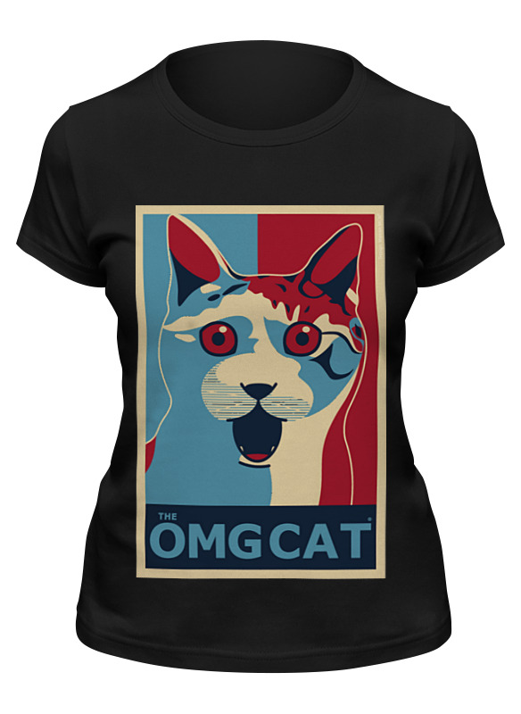 Printio Футболка классическая Омг кот (the omg cat) printio футболка wearcraft premium омг кот the omg cat
