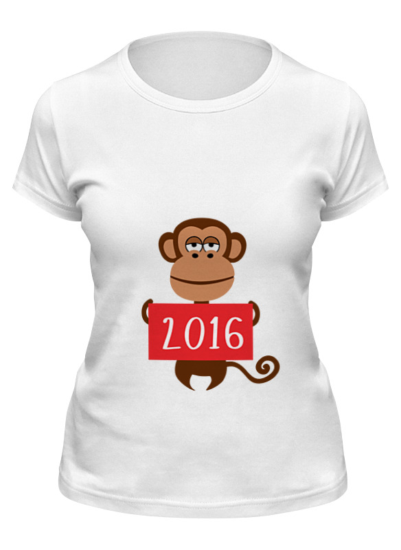 Printio Футболка классическая Год обезьяны 2016 printio майка классическая 2016 год год красной обезьяны