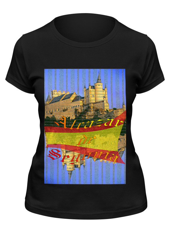 Printio Футболка классическая Средневековой испанский замок сеговия. printio детская футболка классическая унисекс средневековой испанский замок сеговия