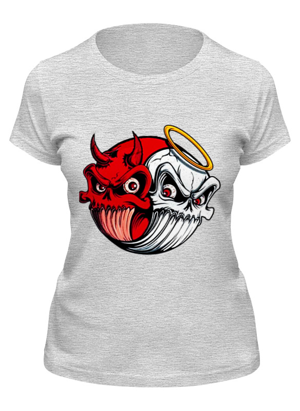 printio футболка классическая angel face devil thoughts Printio Футболка классическая Angel & devil
