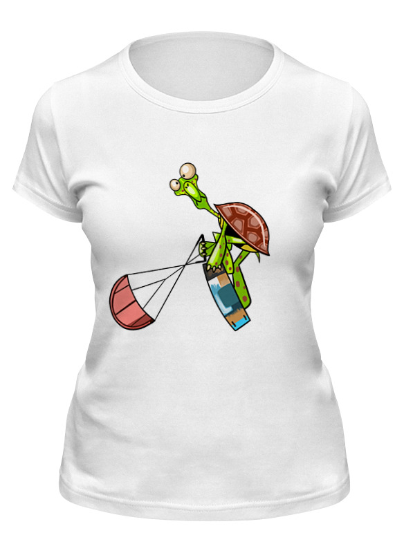 Printio Футболка классическая Черепаха-кайтер. ж printio детская футболка классическая унисекс черепаха кайтер детский