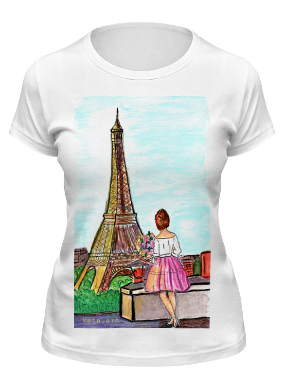 Printio Футболка классическая Футболка девушка в париже printio футболка классическая футболка девушка в париже