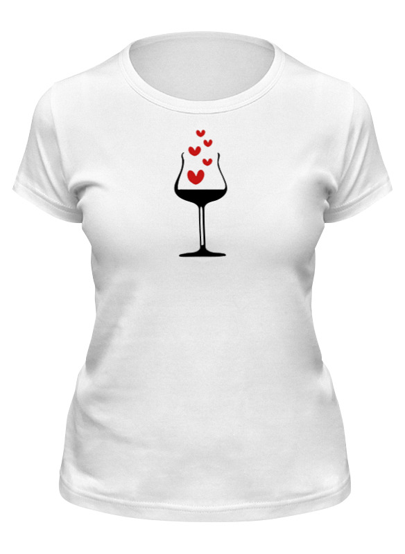 Printio Футболка классическая Футболка вино и сердечки printio футболка классическая футболка вино и сердечки