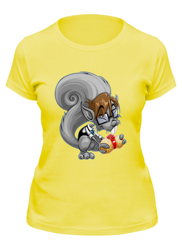 Printio Футболка классическая Белка с орехом printio футболка с полной запечаткой женская белка с орехом