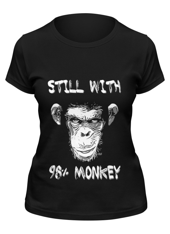 Printio Футболка классическая Steel whit 98% monkey printio футболка wearcraft premium steel whit 98% monkey