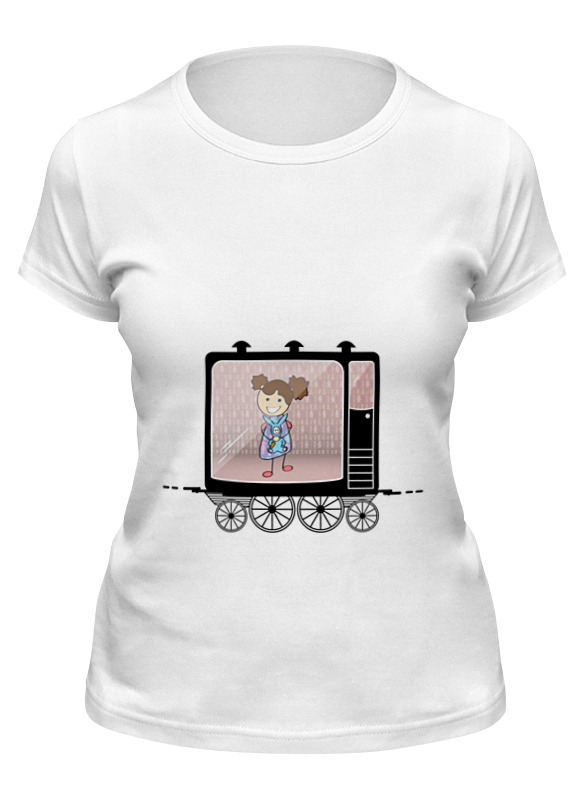 Printio Футболка классическая Девочка в вагоне поезда printio детская футболка классическая унисекс девочка в вагоне поезда