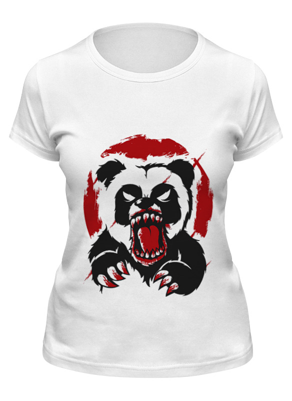 printio детская футболка классическая унисекс разъярённая панда Printio Футболка классическая Разъярённая панда