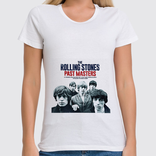 Заказать женскую футболку в Москве. Футболка классическая The Rolling Stones от Fedor - готовые дизайны и нанесение принтов.