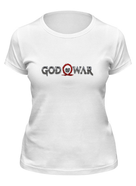 Заказать женскую футболку в Москве. Футболка классическая God of War от THE_NISE  - готовые дизайны и нанесение принтов.