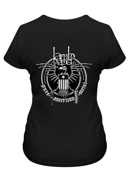 Заказать женскую футболку в Москве. Футболка классическая Lamb of God от whisperingofsnake  - готовые дизайны и нанесение принтов.