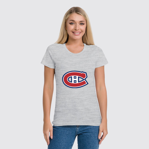 Заказать женскую футболку в Москве. Футболка классическая Montreal Canadiens / NHL Canada от KinoArt - готовые дизайны и нанесение принтов.