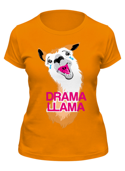 Заказать женскую футболку в Москве. Футболка классическая No Drama !!! от T-shirt print  - готовые дизайны и нанесение принтов.