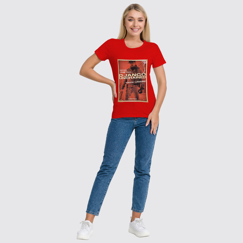 Заказать женскую футболку в Москве. Футболка классическая Django Unchained - Jame Foxx  от KinoArt - готовые дизайны и нанесение принтов.