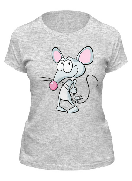 Заказать женскую футболку в Москве. Футболка классическая Год крысы     от T-shirt print  - готовые дизайны и нанесение принтов.