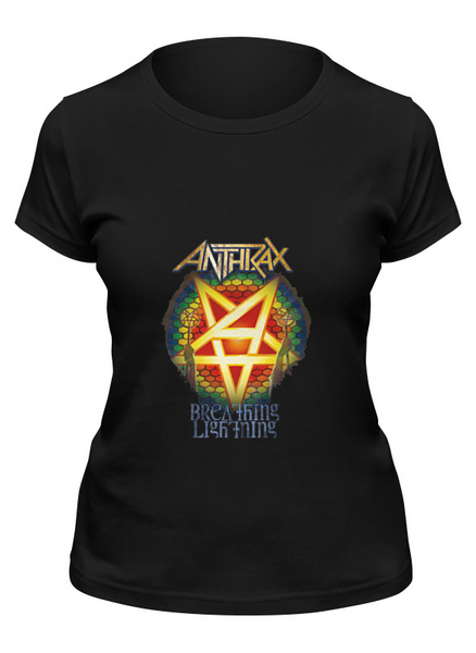 Заказать женскую футболку в Москве. Футболка классическая Anthrax от Fedor - готовые дизайны и нанесение принтов.