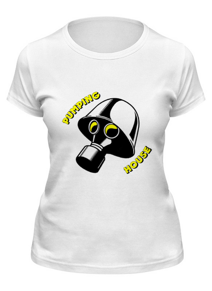Заказать женскую футболку в Москве. Футболка классическая Pumping House #1 от no.limit - готовые дизайны и нанесение принтов.