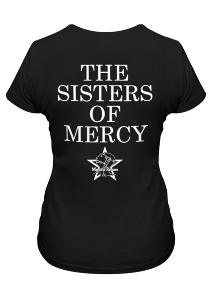 Заказать женскую футболку в Москве. Футболка классическая The Sisters of Mercy от OEX design - готовые дизайны и нанесение принтов.