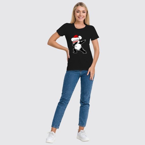 Заказать женскую футболку в Москве. Футболка классическая  Dab панда от Nos  - готовые дизайны и нанесение принтов.