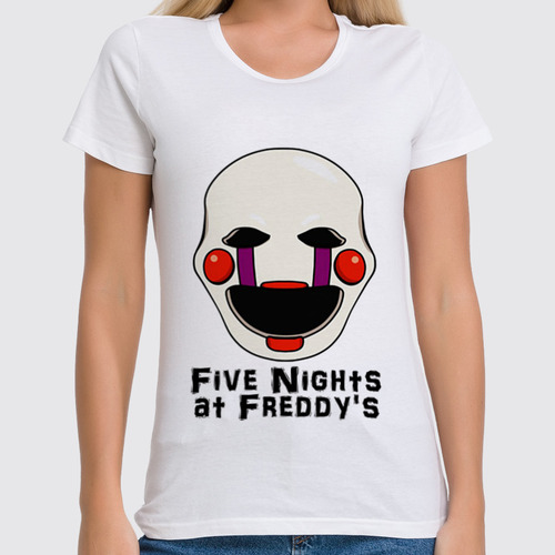 Заказать женскую футболку в Москве. Футболка классическая Five Nights At Freddy's от vista12761@rambler.ru - готовые дизайны и нанесение принтов.