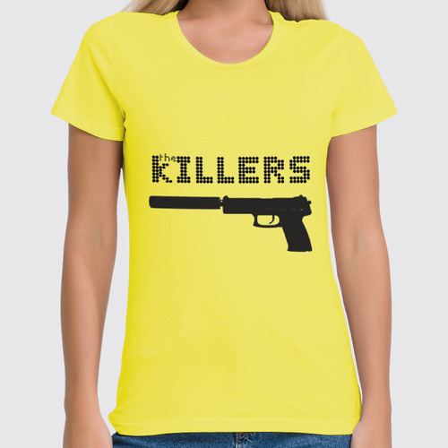 Заказать женскую футболку в Москве. Футболка классическая The Killers   от cherdantcev - готовые дизайны и нанесение принтов.